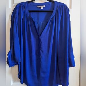 Royal blue blouse